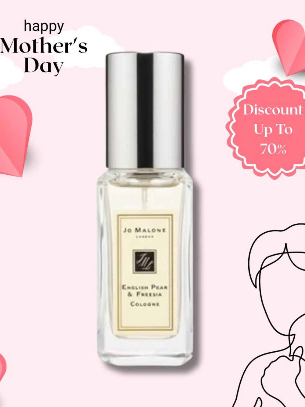 Jo Malone London English Pear & Freesia Cologne Travel Size 0.3 Oz